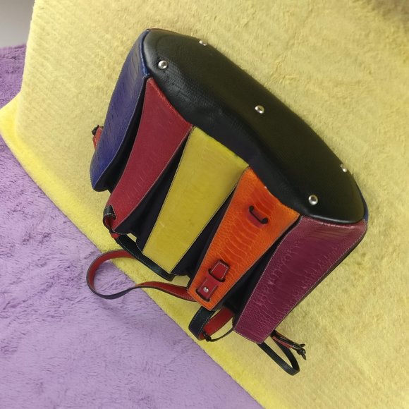 VIA VENETA Provoque Pure Ostrich Quill Leather Handbag Limited Edition - Picture 3 of 14